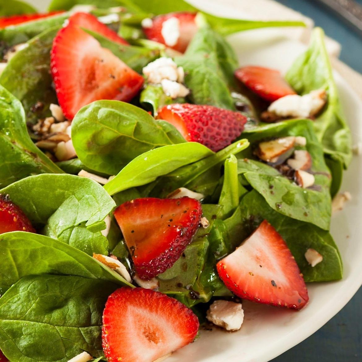 Spinach, Feta and Strawberry Salad Atkins Low Carb Diet